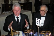 With President Clinton, 5th December 2009 at dinner during The Kennedy Awards weekend. 